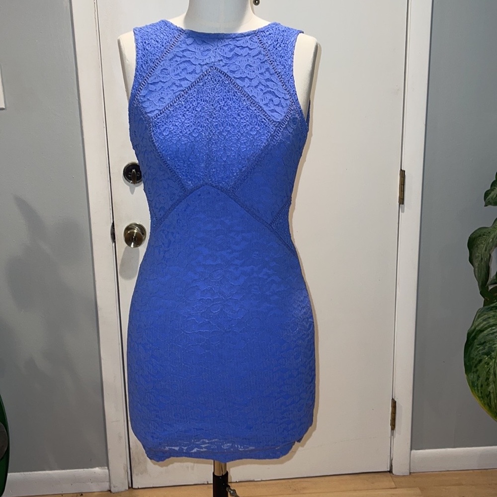 💙TOPSHOP PURPLE BLUE LACE BODYCON DRESS💙